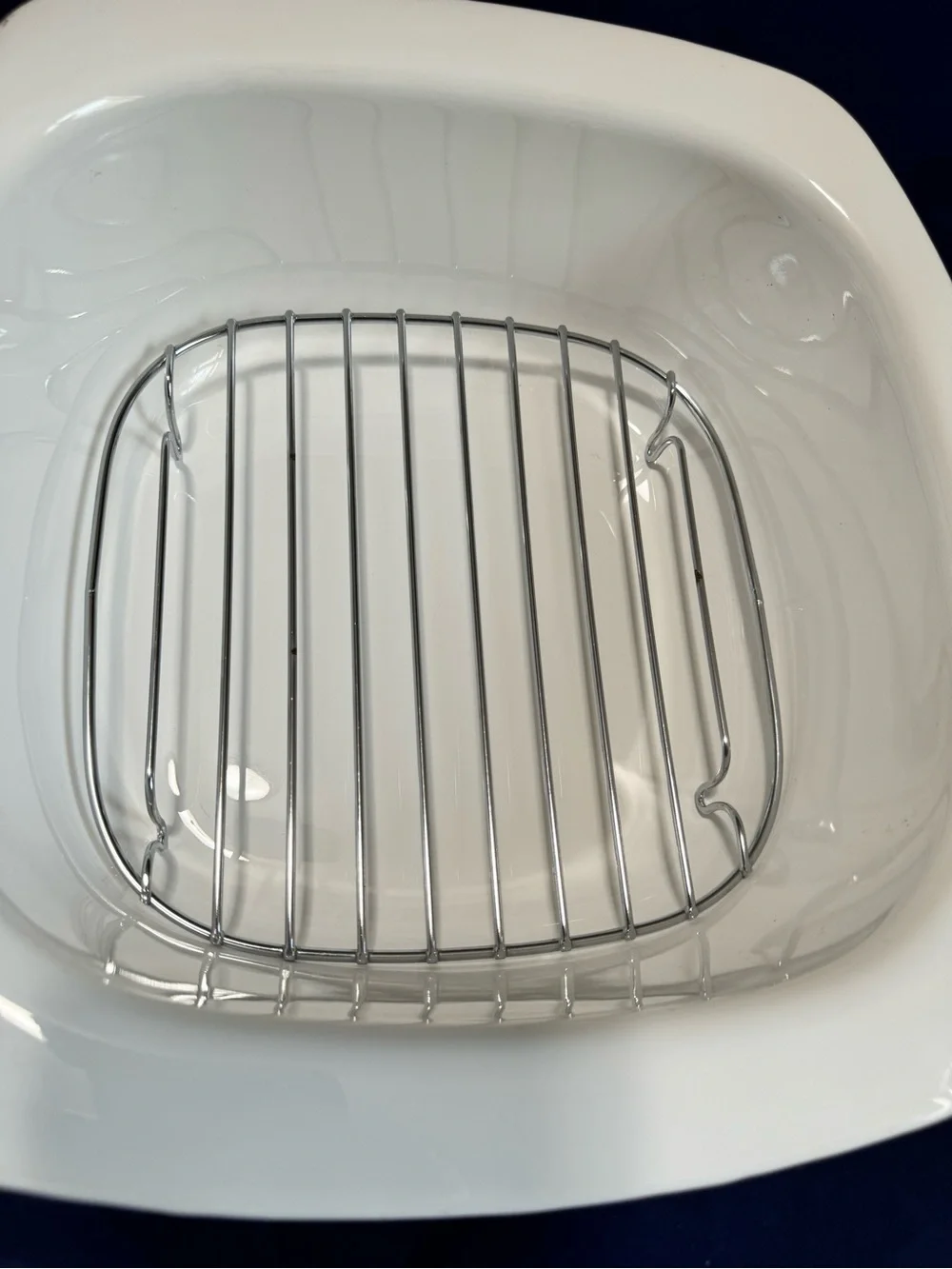 CorningWare Blue Cornflower 4QT Dutch Oven P-34-B Pyrex Lid Rack Great Condition